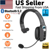 Trucker Bluetooth 5.2 Wireless Headset With Noise Cancelling Mic For Phones PC Red Leaf Shop
