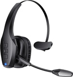 Trucker Bluetooth 5.4 Wireless Headset For Phones PC With Mic Noise Cancelling Red Leaf Shop