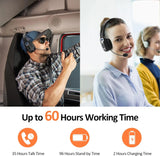 Trucker Bluetooth 5.4 Wireless Headset For Phones PC With Mic Noise Cancelling Red Leaf Shop